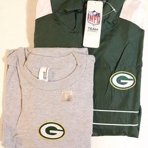 Green Bay Packers Dunbrooke Light Coat & T-Shirt